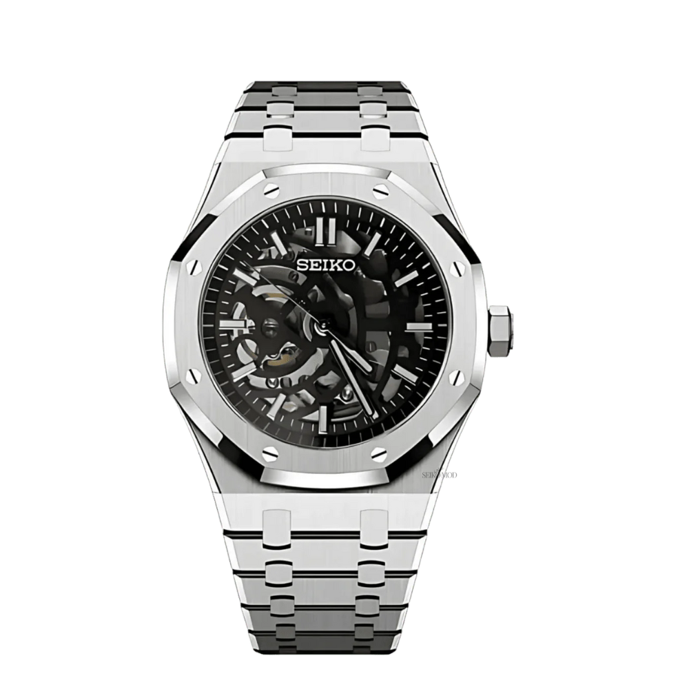 Seiko Black Skeleton